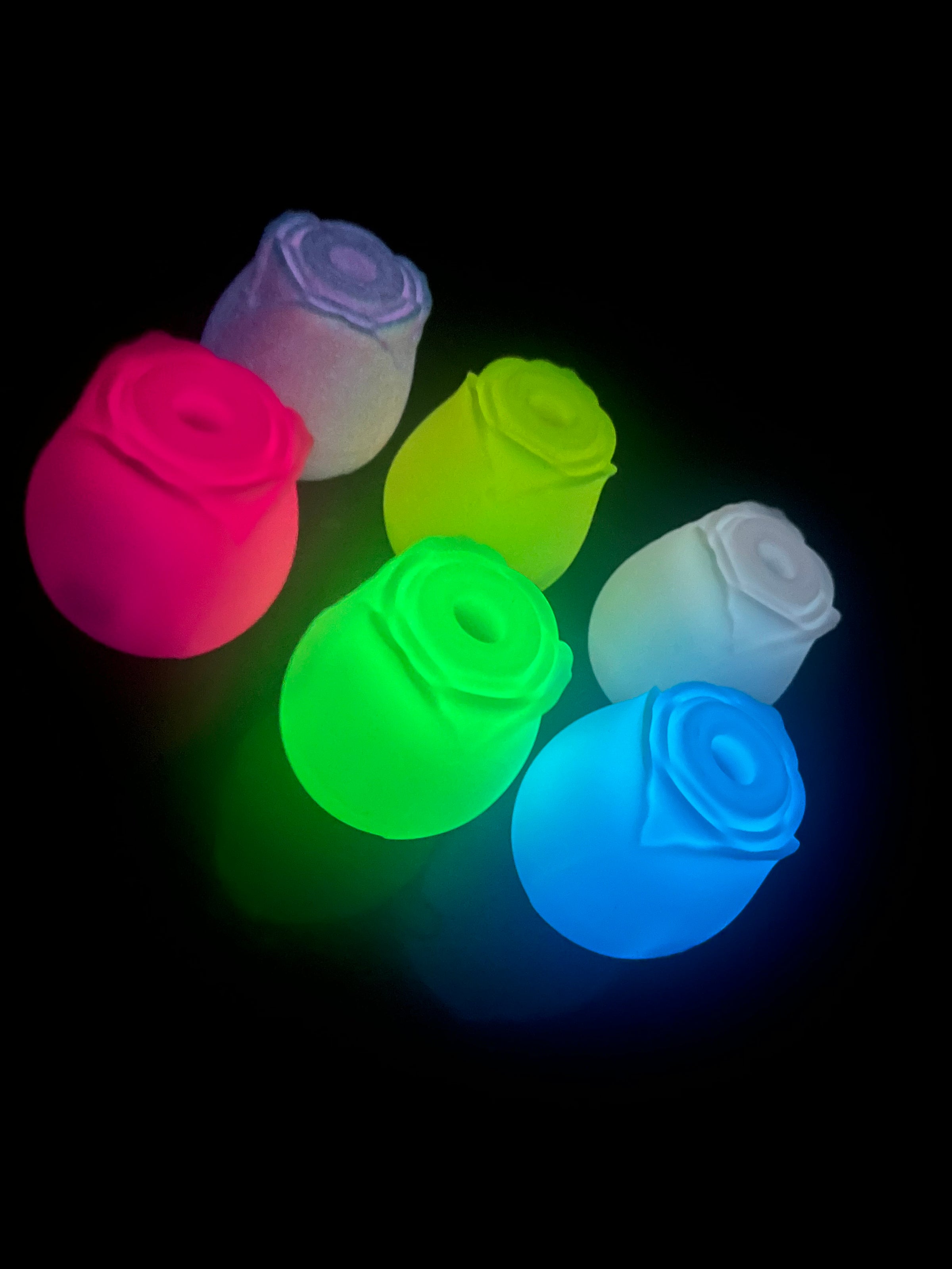 Glow in the dark rose toy